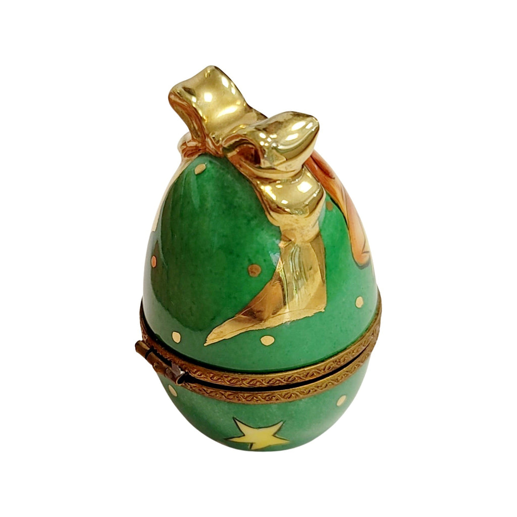 Green Egg Gold Knot Bell Box for Collectors Limoges, view 3