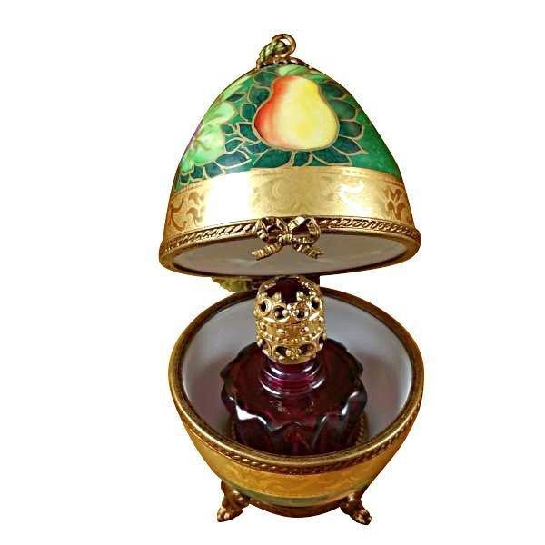 A thoughtful gift for Francophiles: the Green Gold Egg With One Bottle Limoges box