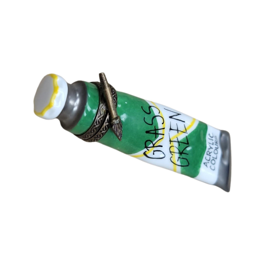 Green Paint Tube Limoges Box for Art Lovers, view 4