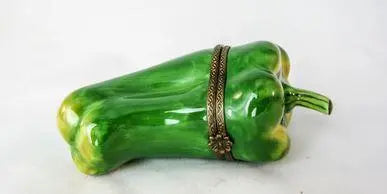 Retired Green Pepper Limoges Box, view 2