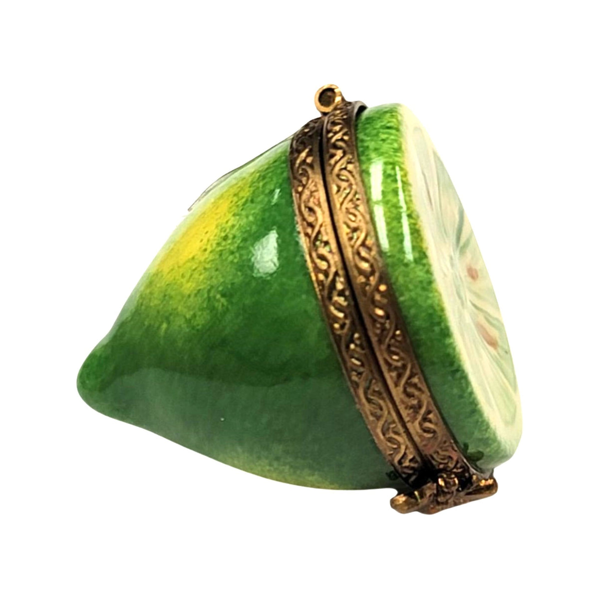 Half Lime Porcelain Limoges Porcelain Art Object, view 3