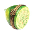 Half Lime Porcelain Limoges Porcelain Art Object, a hand-painted Limoges porcelain gift