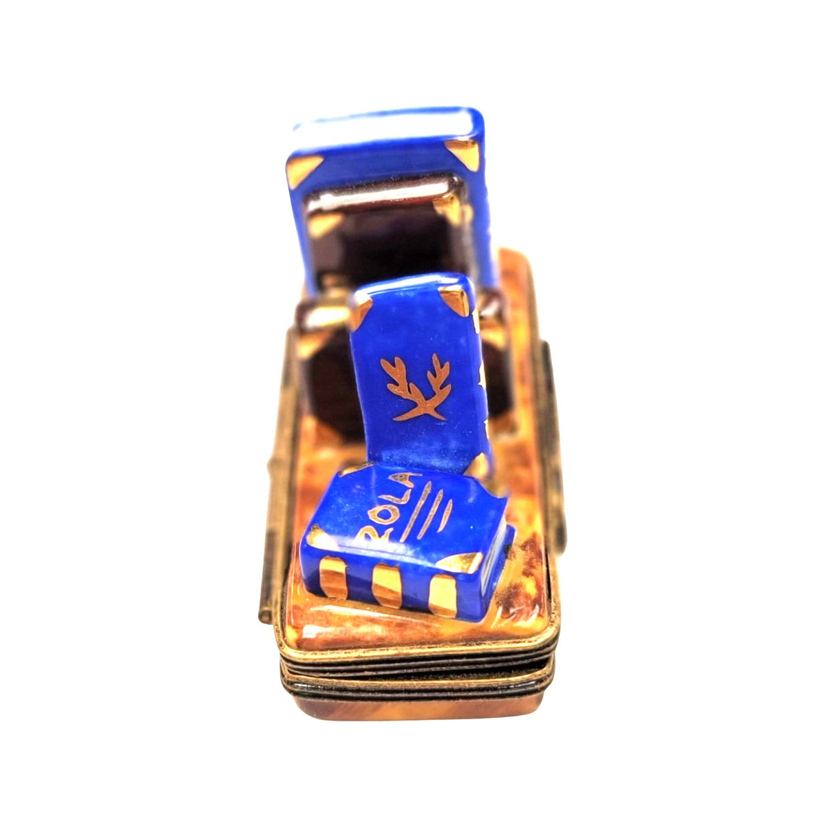 Reading Book Ends Limoges Box Figurine, view 5