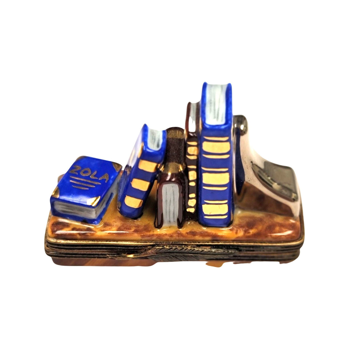 Reading Book Ends Limoges Box Figurine, a hand-painted Limoges porcelain gift