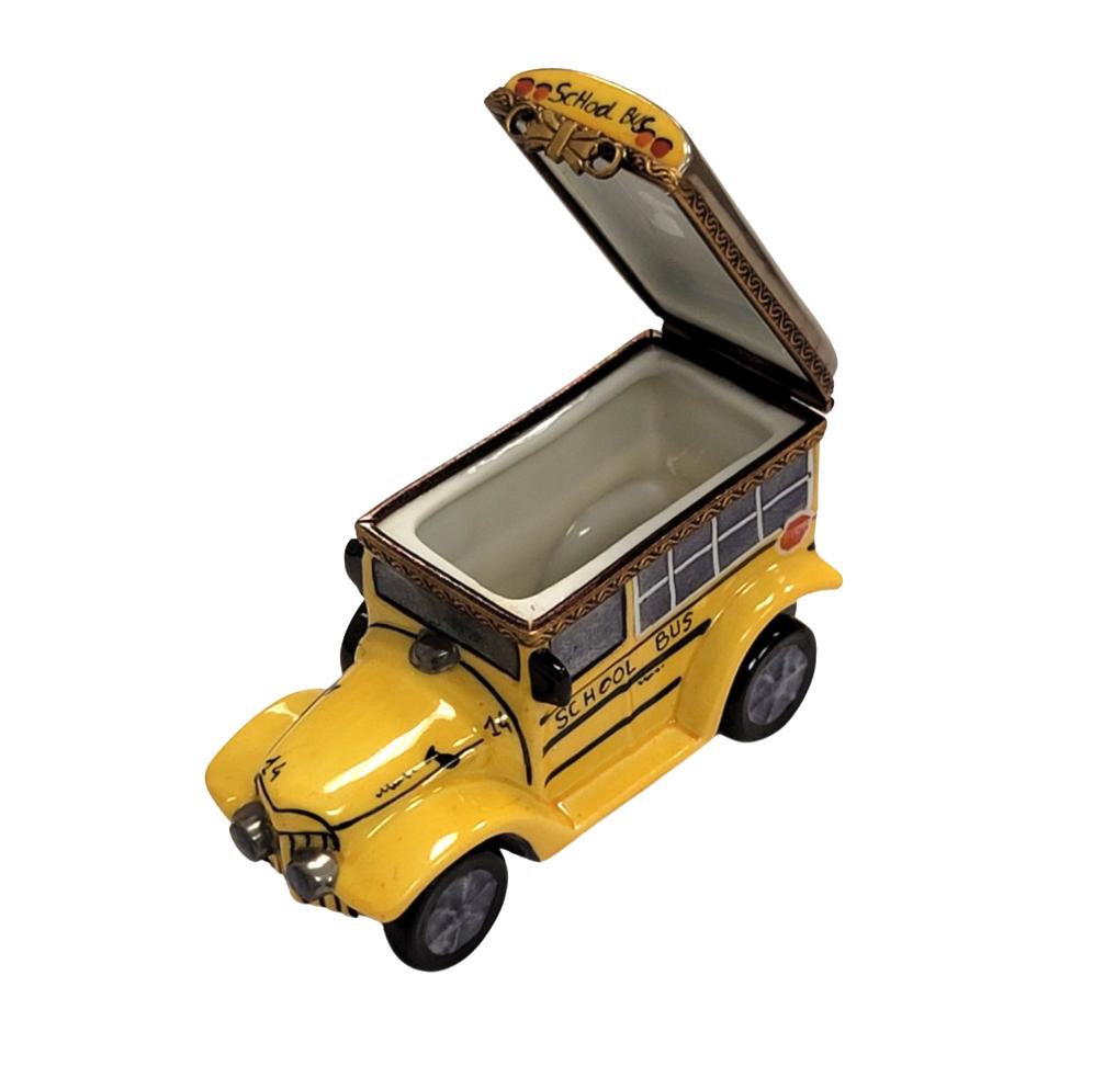 School Bus Porcelain Art Object for Collectors, view 2