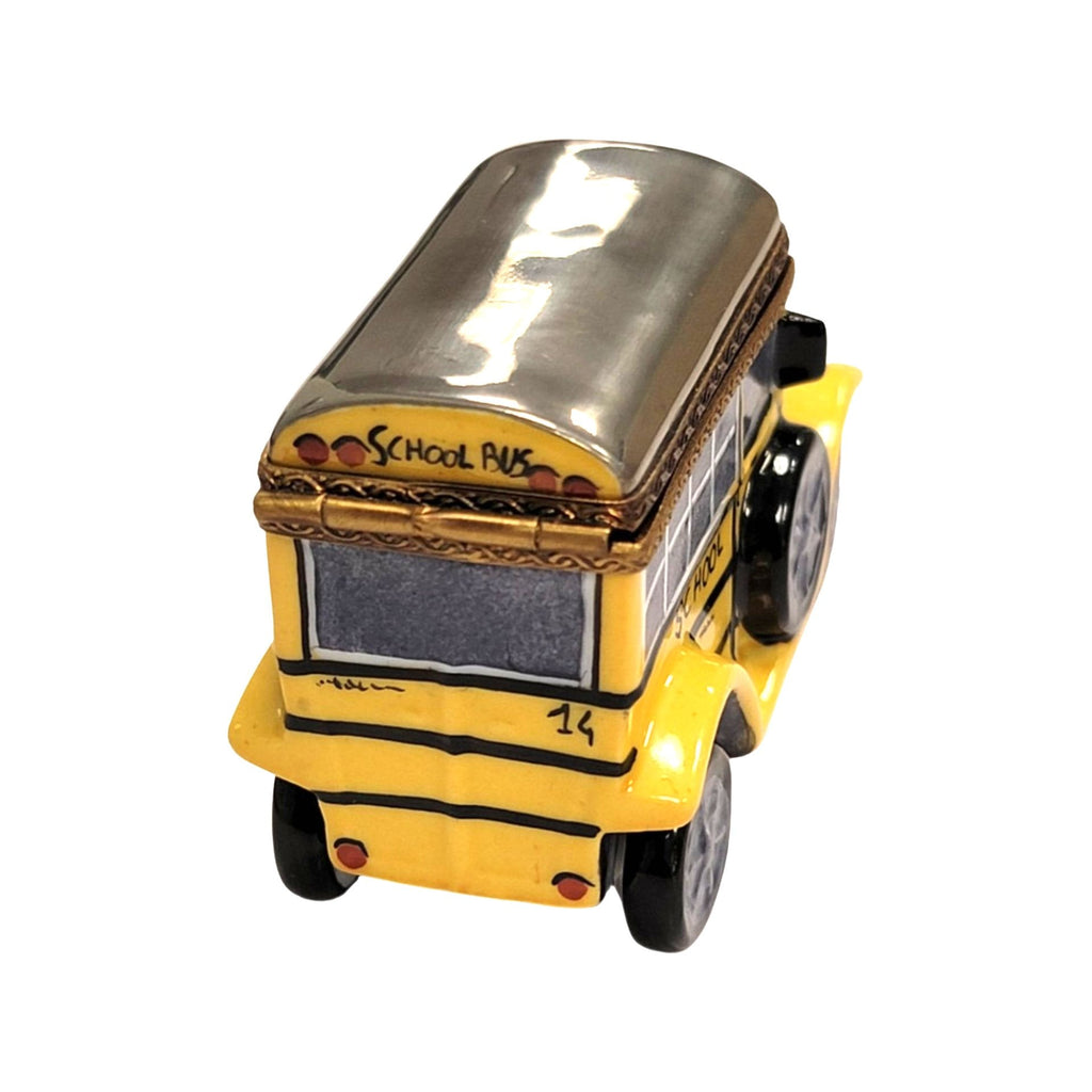 School Bus Porcelain Art Object for Collectors, view 3