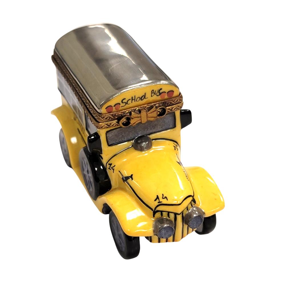 School Bus Porcelain Art Object for Collectors, view 6