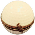 Golf Ball Limoges Box for Collectors, a hand-painted Limoges porcelain gift