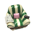 Happy Retirement Green Chair Newspaper Limoges Box, a hand-painted Limoges porcelain gift