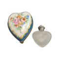 Torquios Heart Perfume Bottle, a hand-painted Limoges porcelain gift