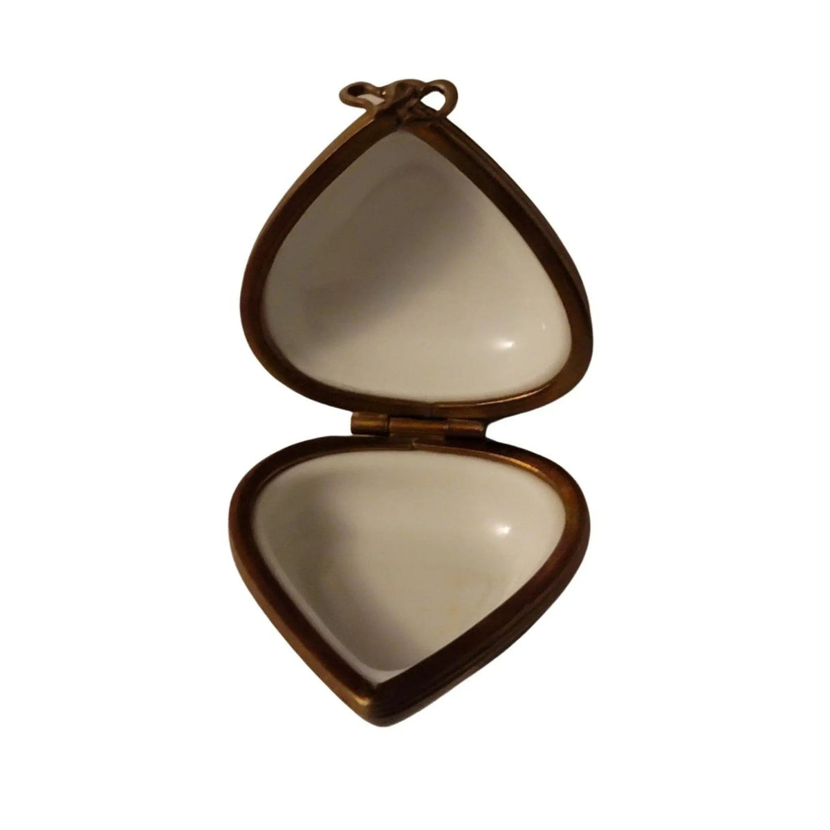 Artisan-painted Man Woman Love Passion Fire Heart Limoges box from France, a cherished collectible