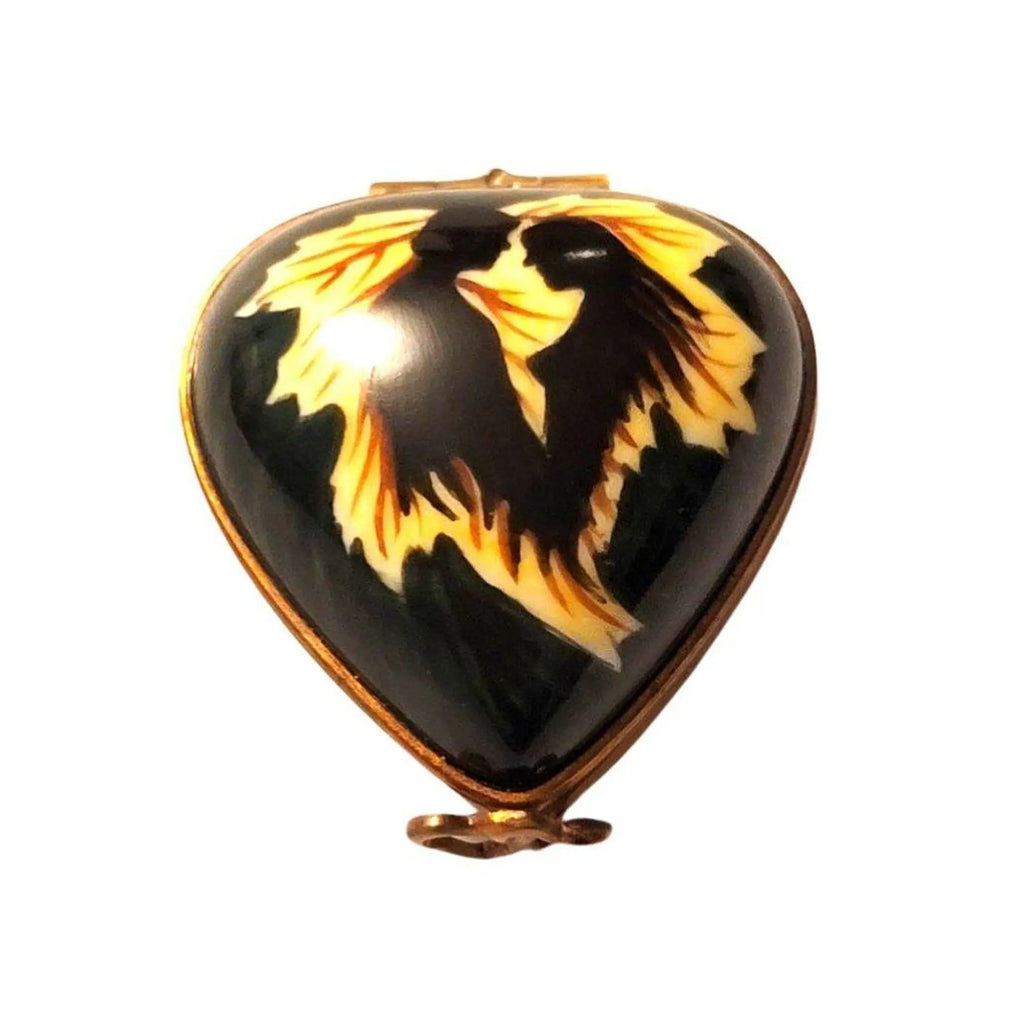 Man Woman Love Passion Fire Heart Limoges Box, view 4