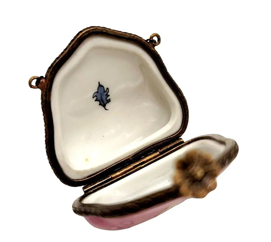 Hot Pink Deco Purse Flower Limoges Box, view 3