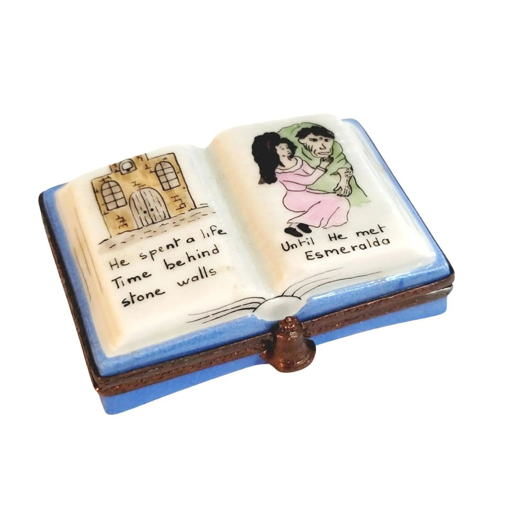Limoges Boutique presents the Hunchback Notre Dame Book, a genuine Limoges box painted by hand in France