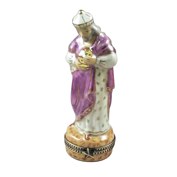 Satin Nativity Set, 12 Pieces Limoges Box, view 14