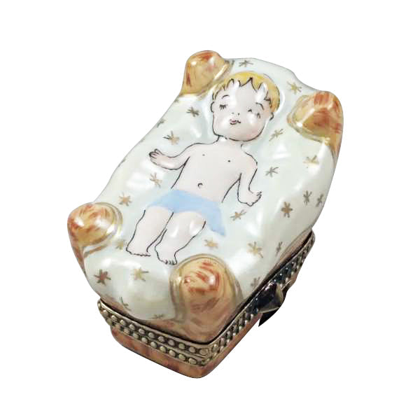 Satin Nativity Set, 12 Pieces Limoges Box, view 8