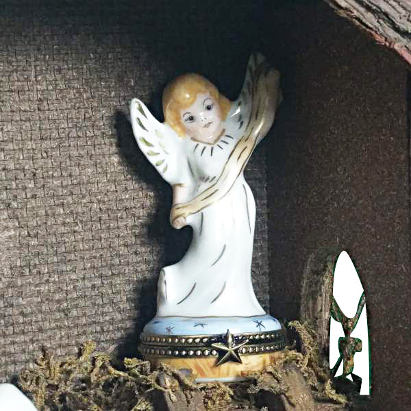 Satin Nativity Set, 12 Pieces Limoges Box, view 4