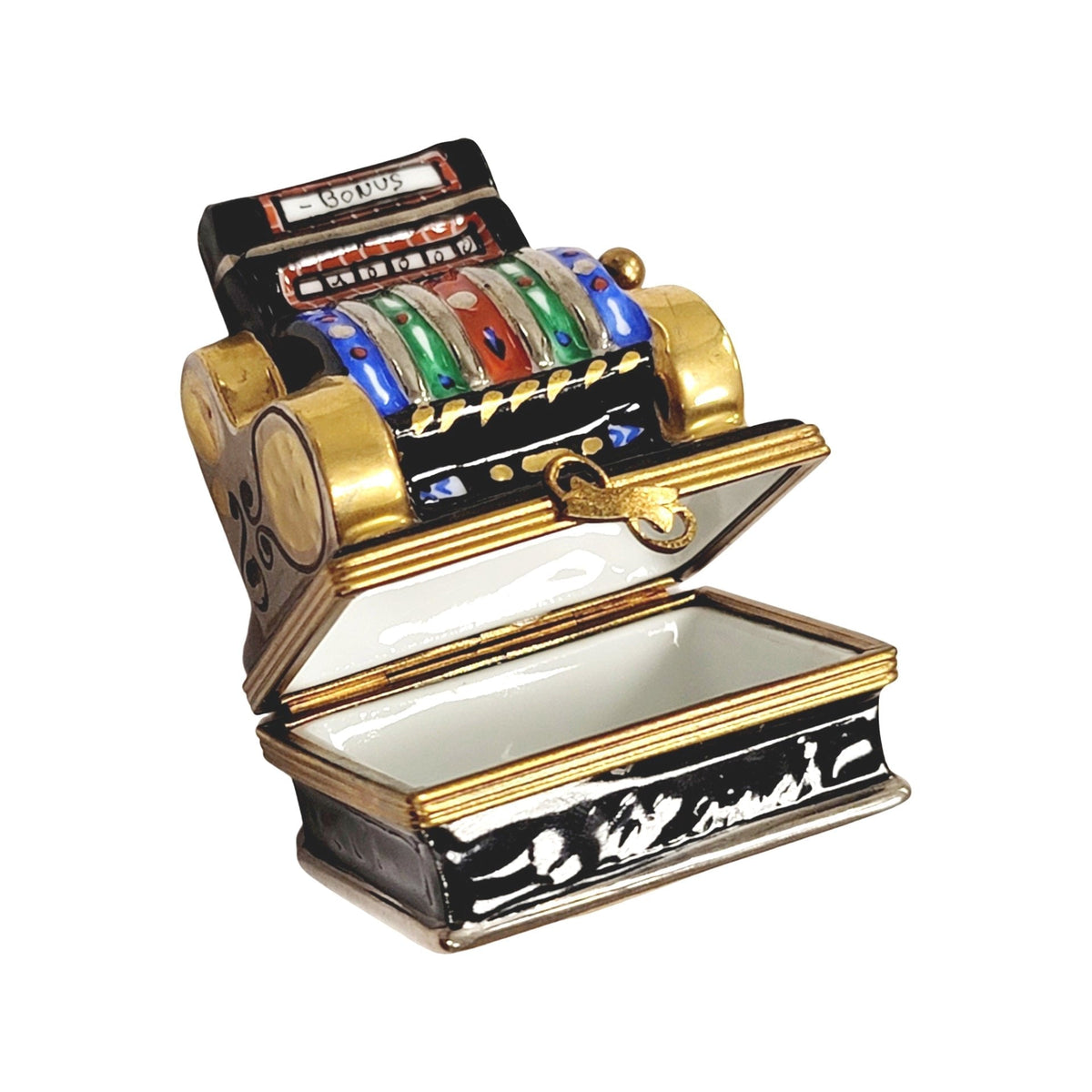 Jackpot Slot Machine Limoges Porcelain Box, view 2