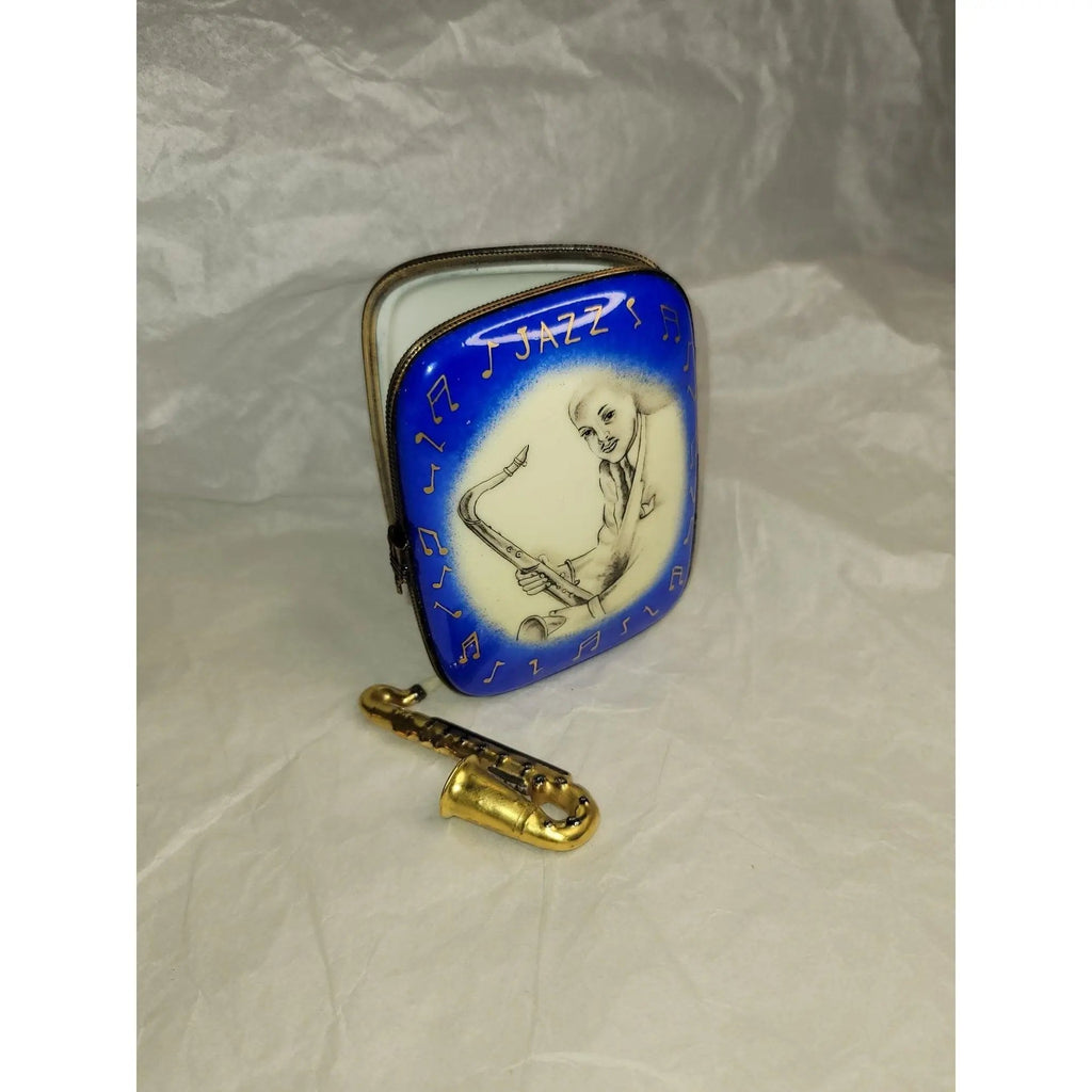 Jazz Saxophone Music Large 4 Limoges Box, view 10