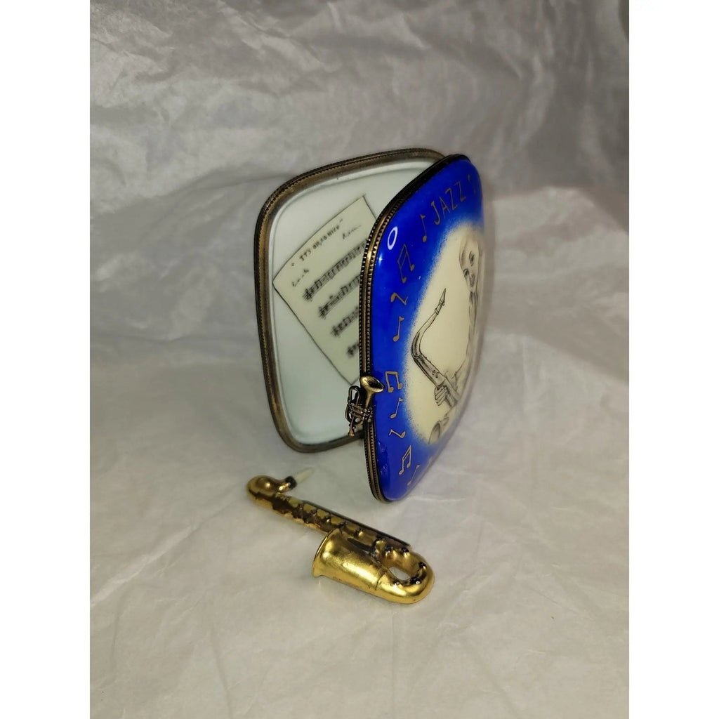 Jazz Saxophone Music Large 4 Limoges Box, view 4