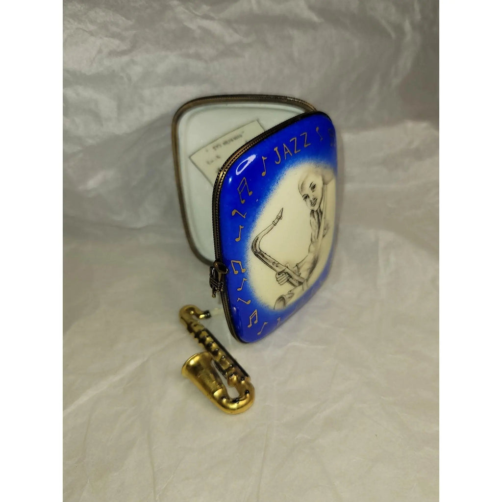 Jazz Saxophone Music Large 4 Limoges Box, view 9