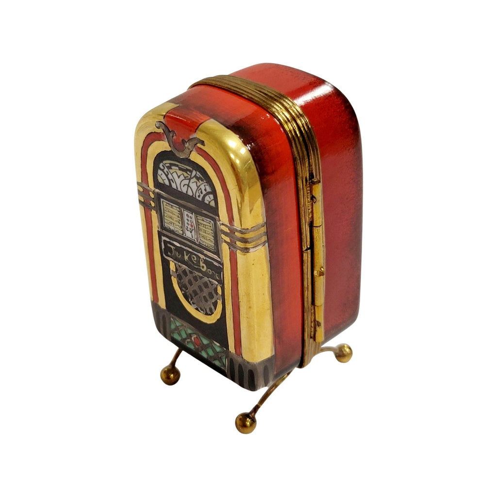 Jukebox w Dancers Limoges Box Figurine, view 4
