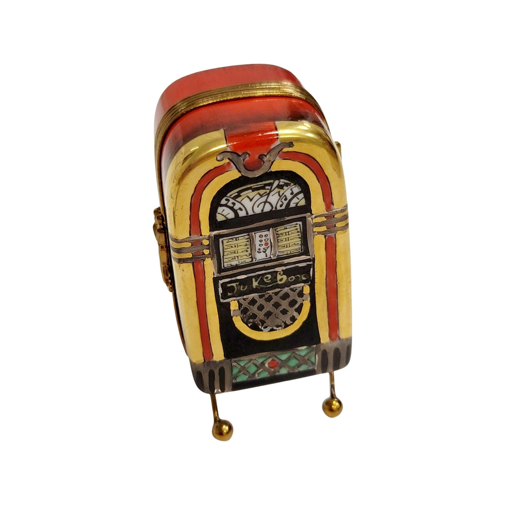 Jukebox w Dancers Limoges Box Figurine, a hand-painted Limoges porcelain gift