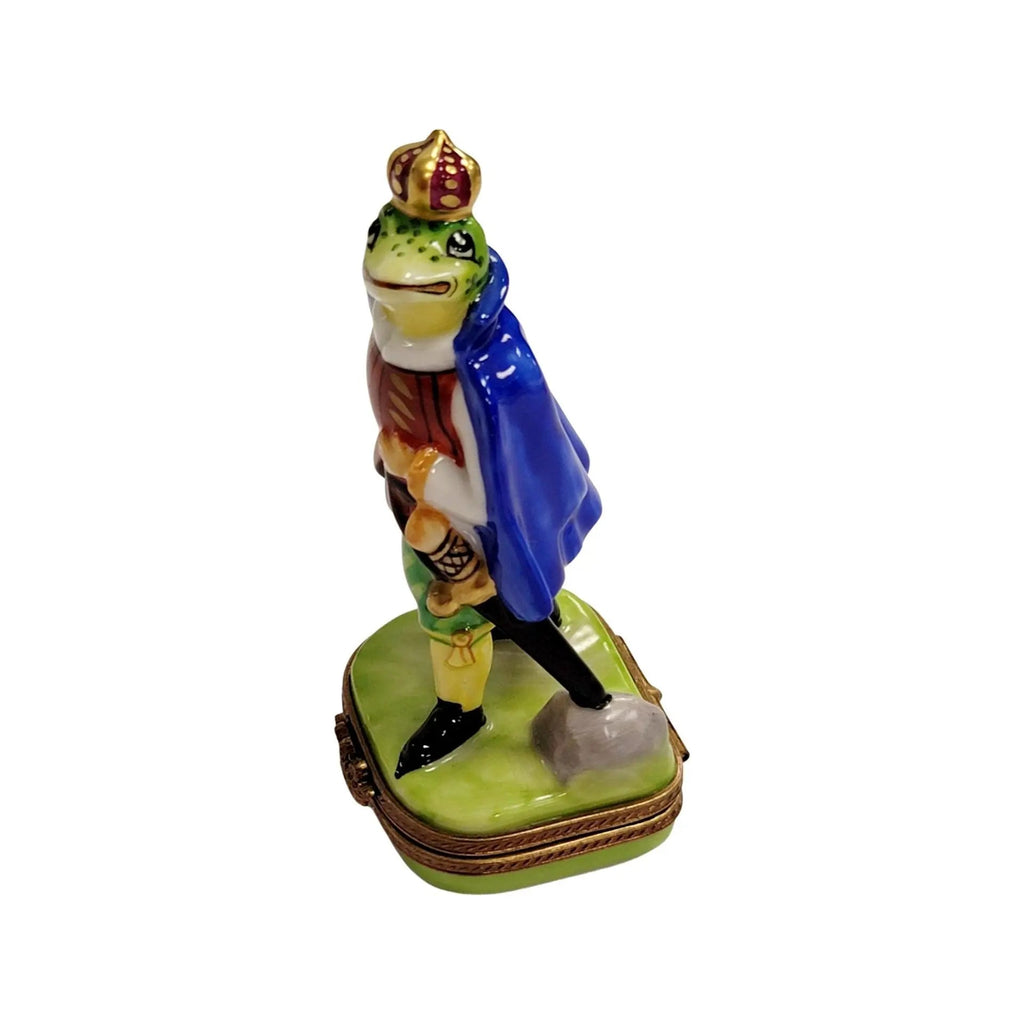 King Frog Porcelain Limoges Porcelain Art Object, view 3