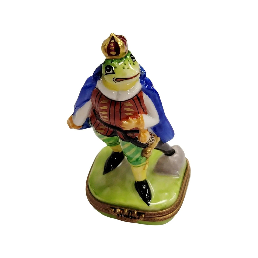 King Frog Porcelain Limoges Porcelain Art Object, view 6