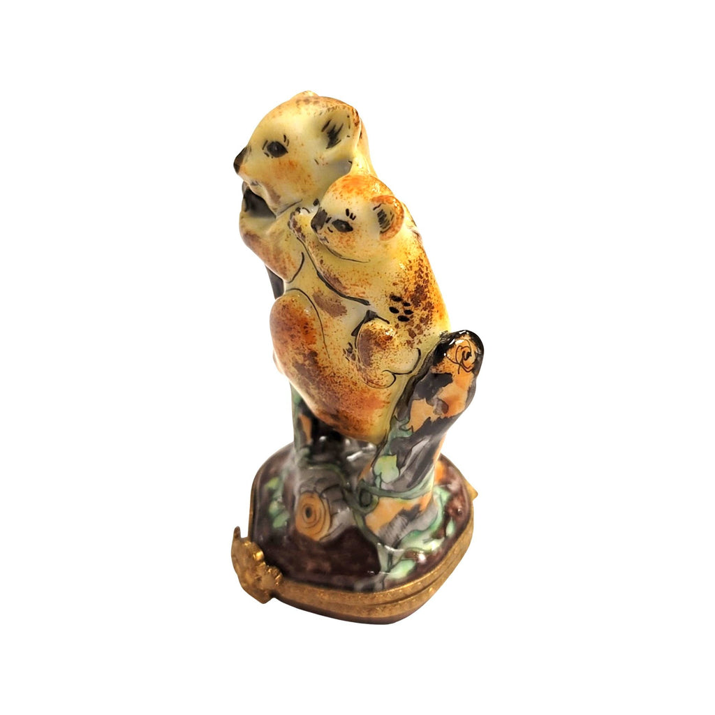 The painter's artistry shows on this 2 Koala Bear Limoges box