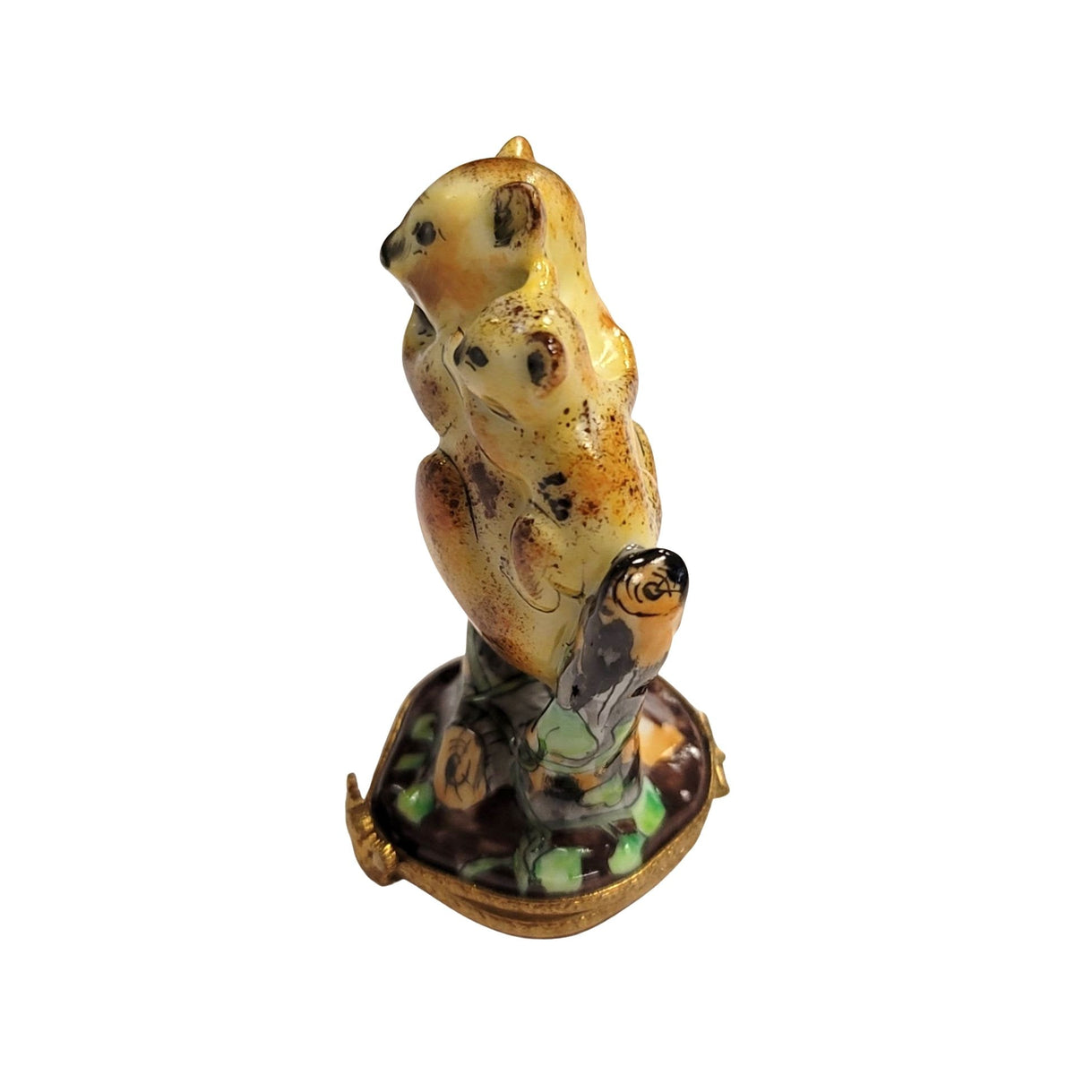 Fine French craftsmanship on the 2 Koala Bear Limoges box, painted by hand