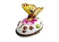 Large Butterfly w Ladybugs Porcelain Limoges Porcelain Art Object, a hand-painted Limoges porcelain gift