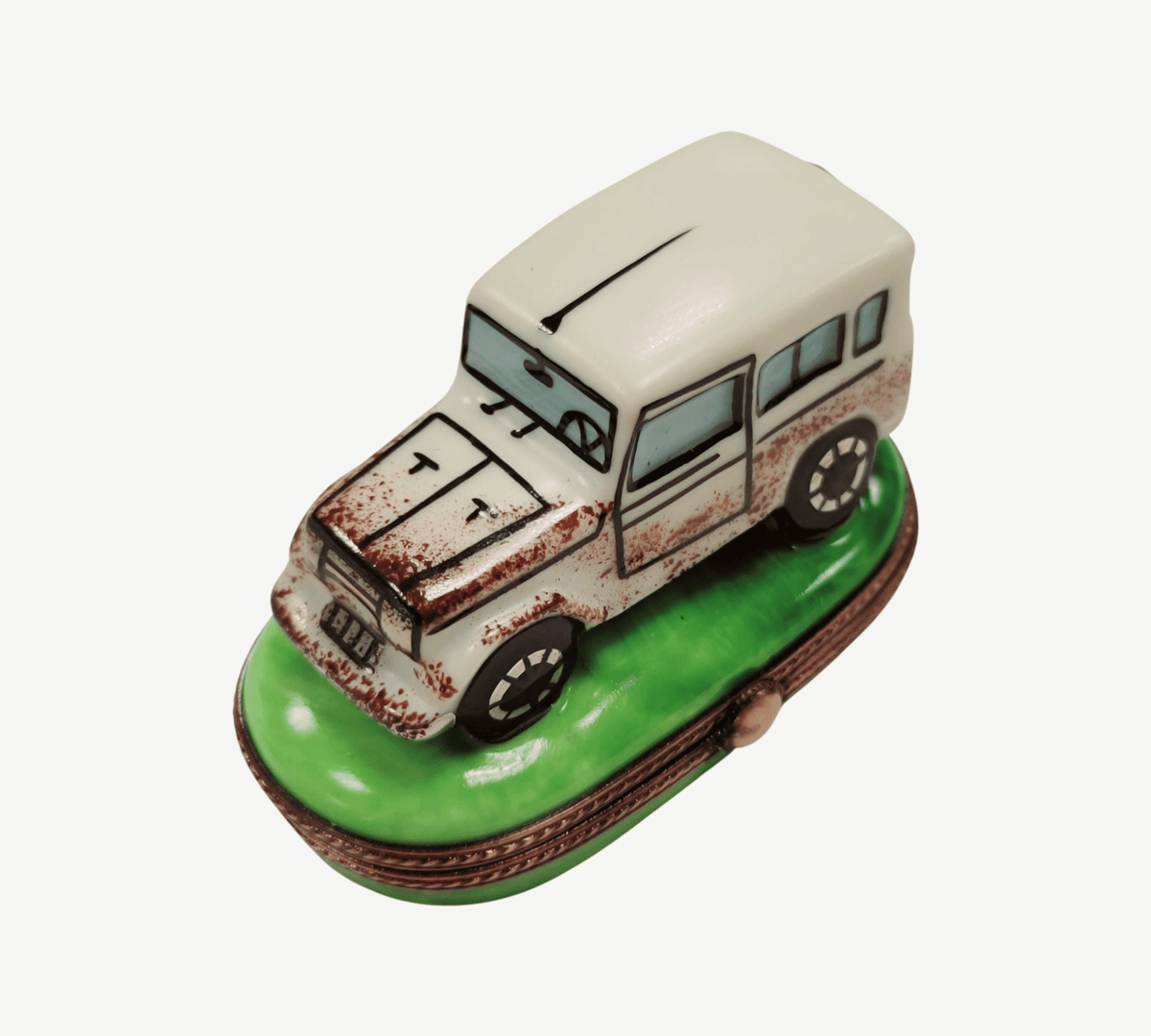 Genuine Land Cruiser Car Limoges box painted by hand in France, from Limoges Boutique