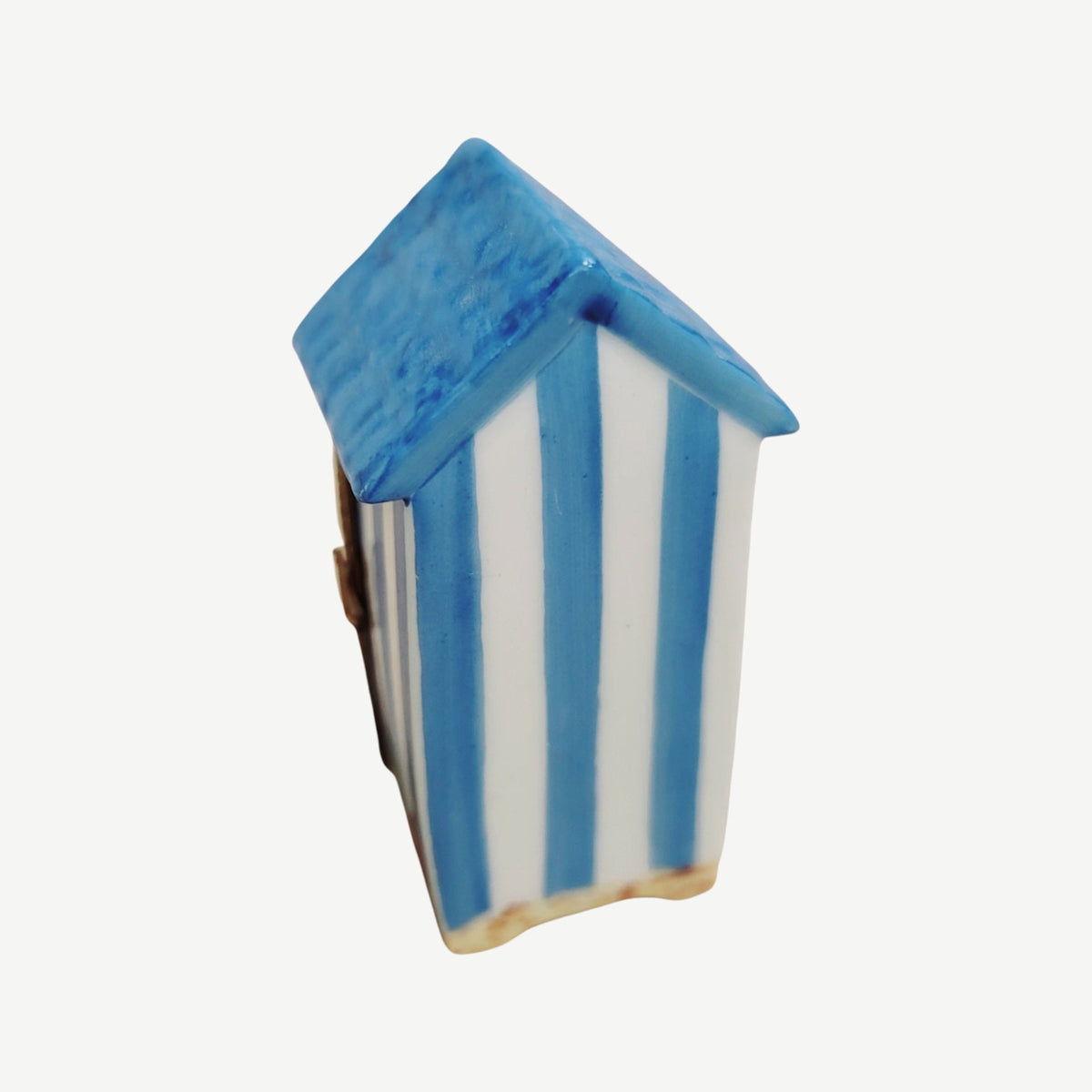 Large Beach Hut Cabana Figurine Limoges Box Decor, view 3