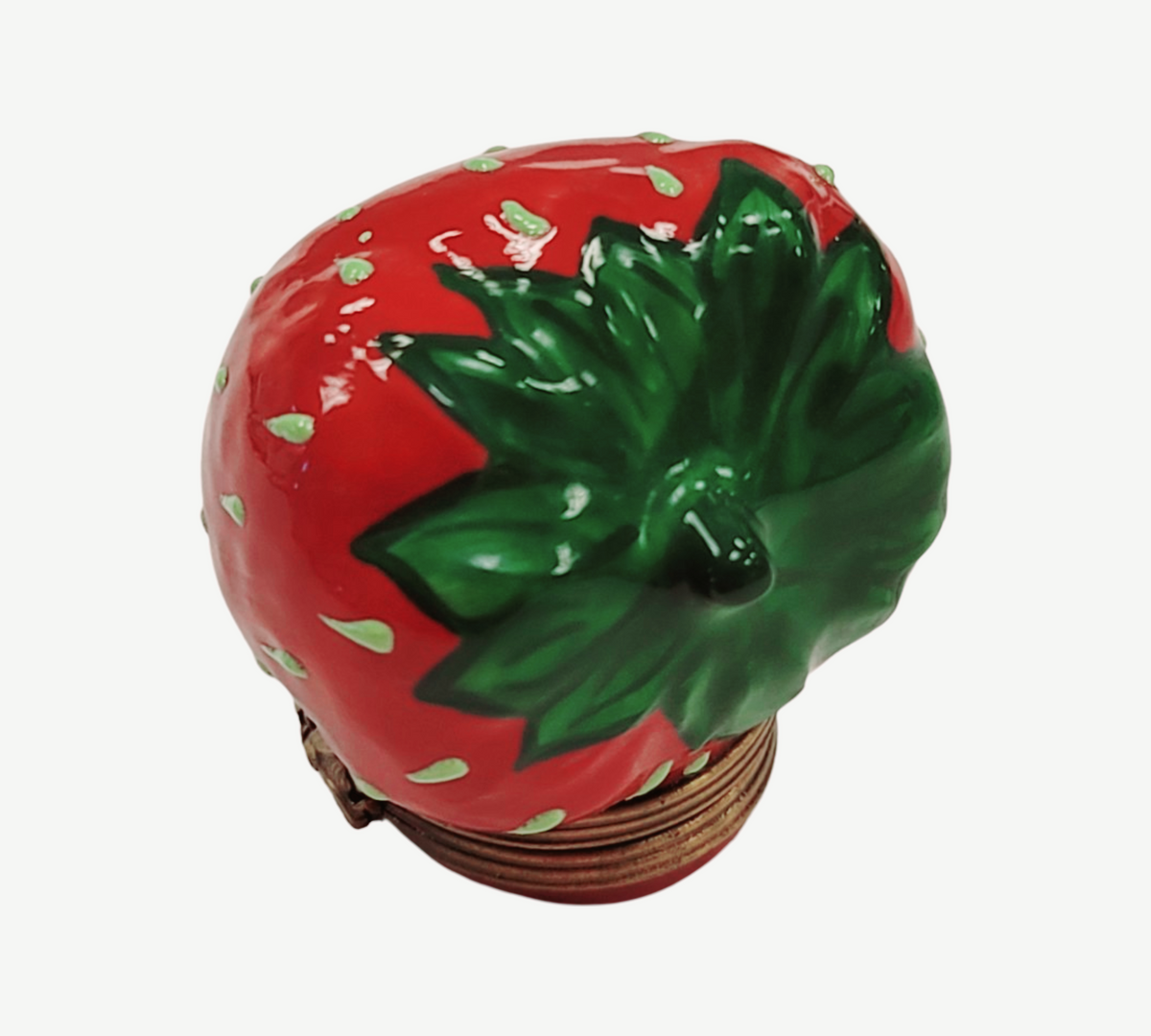 Large Strawberry Porcelain Limoges Box, view 8