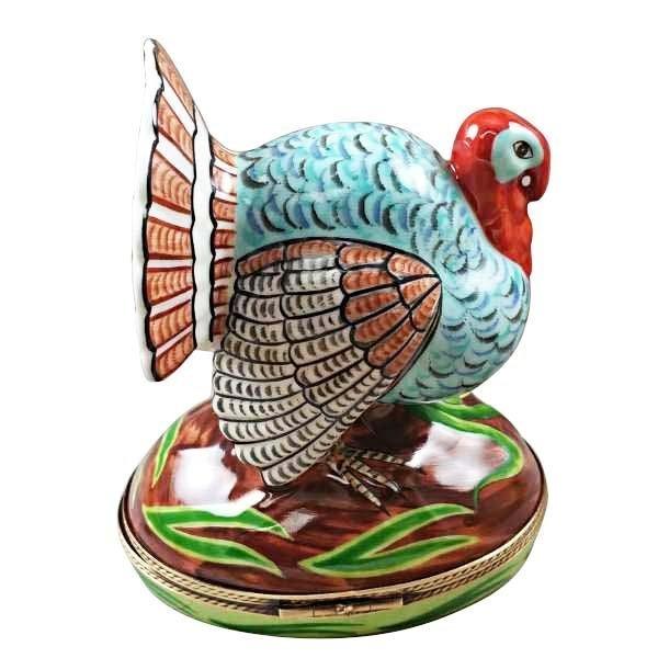 Large Turkey with Removable Ear of Corn Limoges Box, view 3