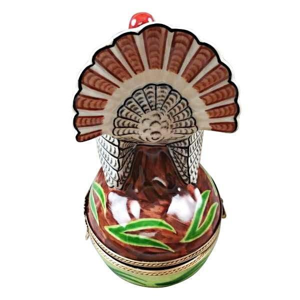 Large Turkey with Removable Ear of Corn Limoges Box, view 5