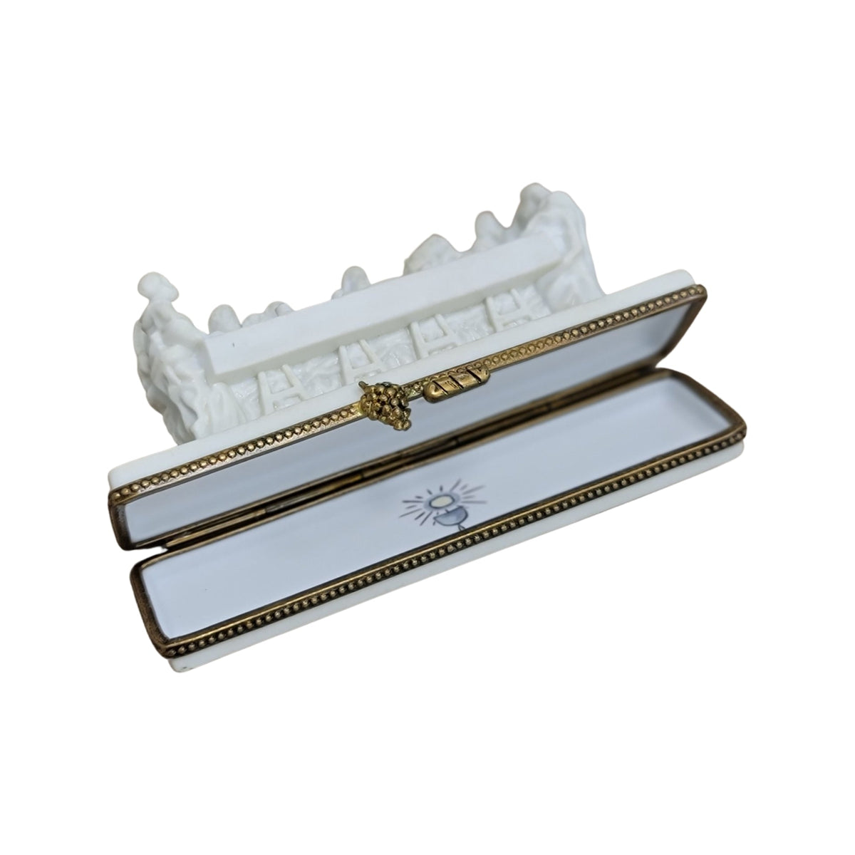 White Last Supper Christian Jesus Limoges Box Gift, view 2