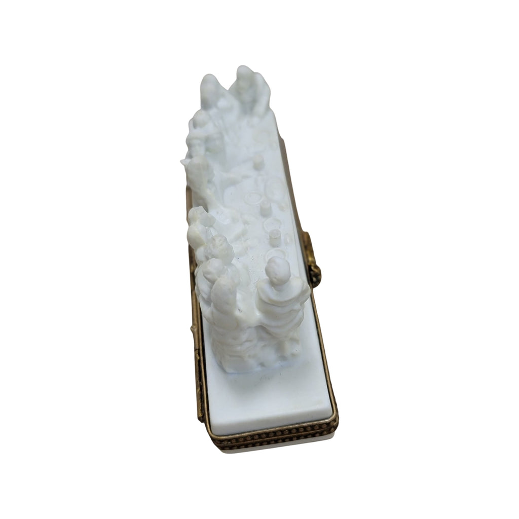 White Last Supper Christian Jesus Limoges Box Gift, view 3