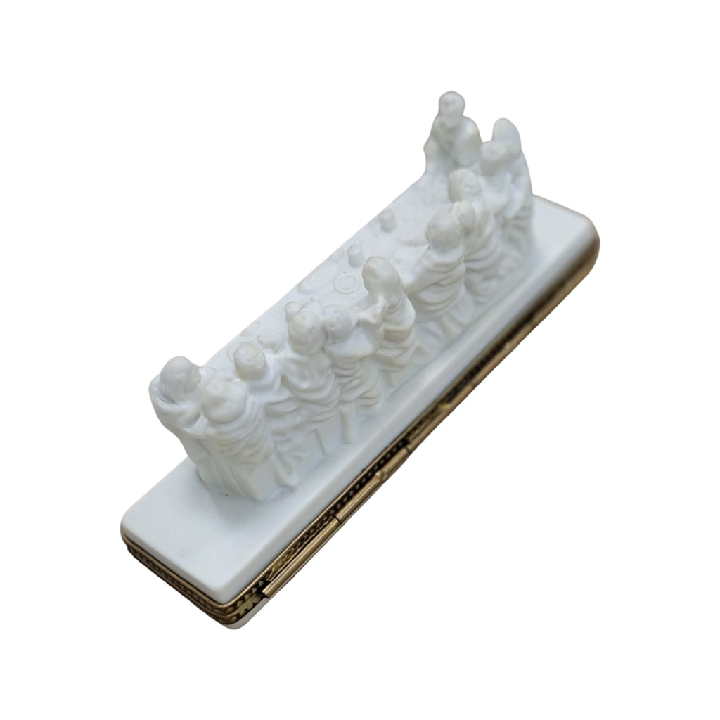 White Last Supper Christian Jesus Limoges Box Gift, view 5