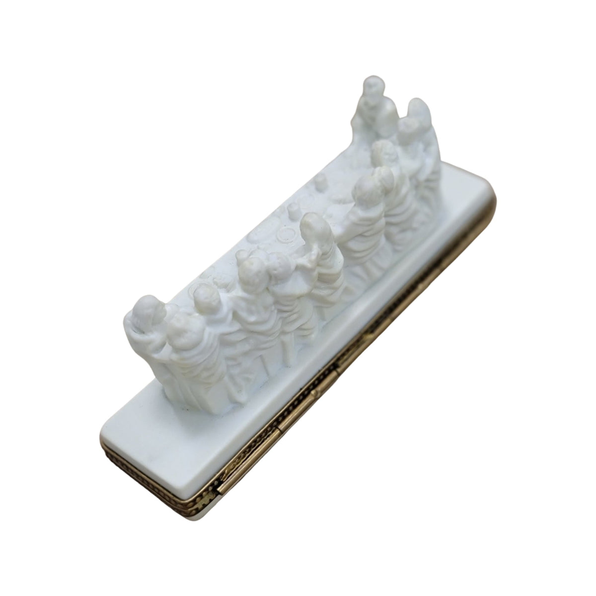 White Last Supper Christian Jesus Limoges Box Gift, view 5