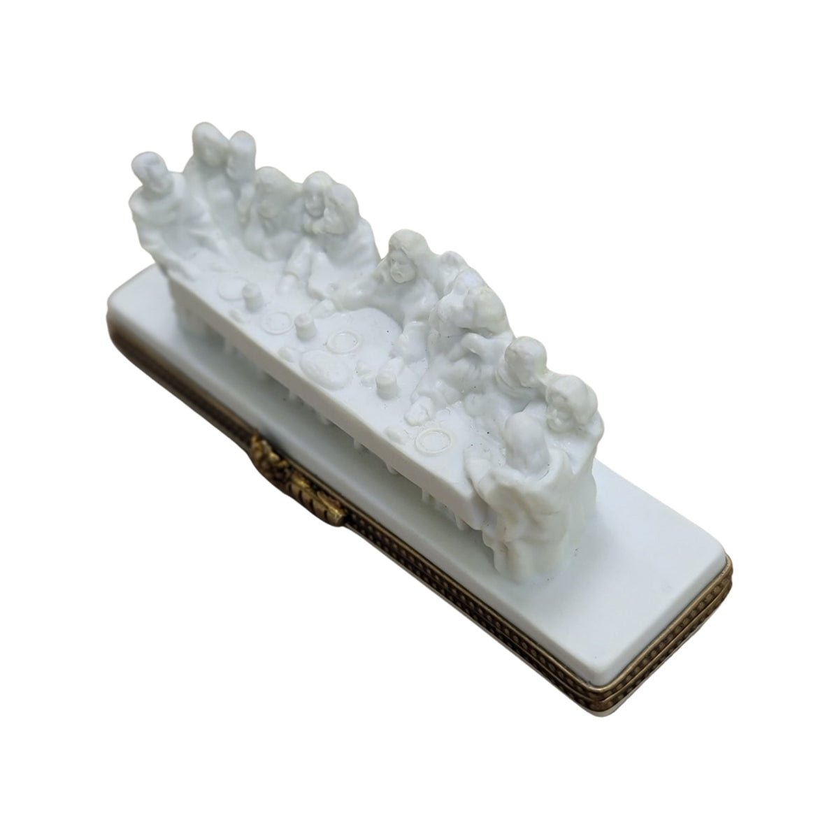 White Last Supper Christian Jesus Limoges Box Gift, view 6