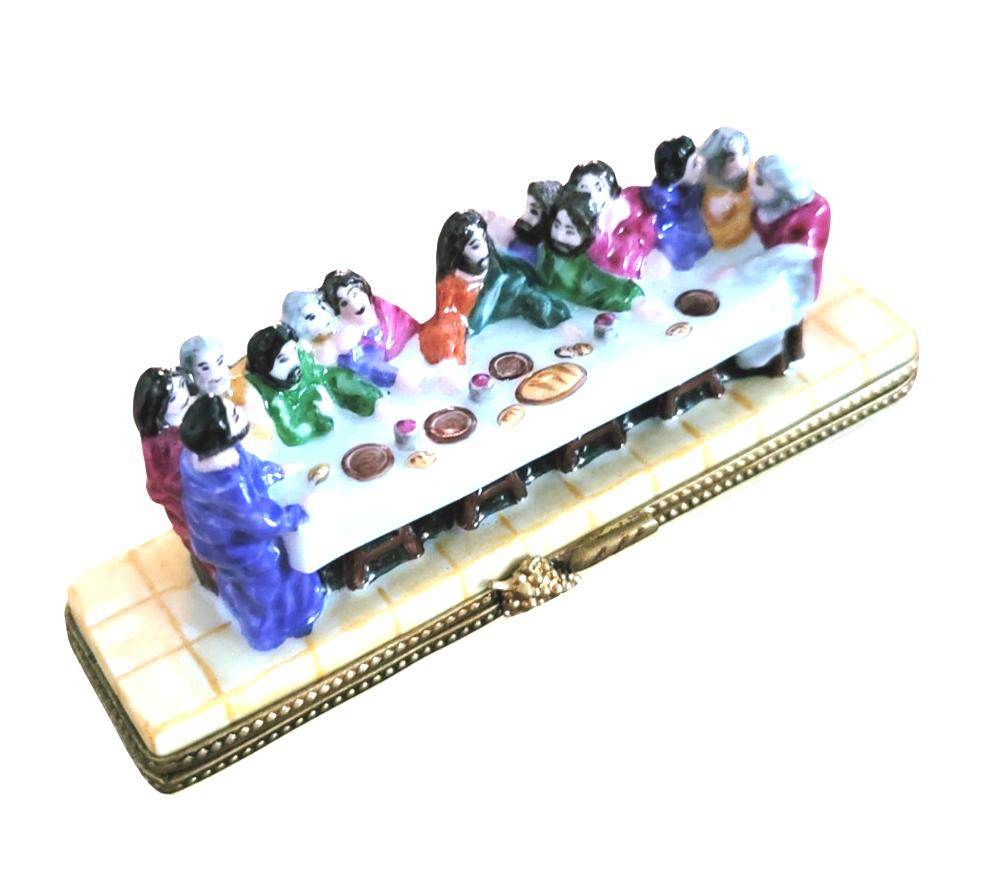 Last Supper Christian Jesus Limoges Box, a hand-painted Limoges porcelain gift