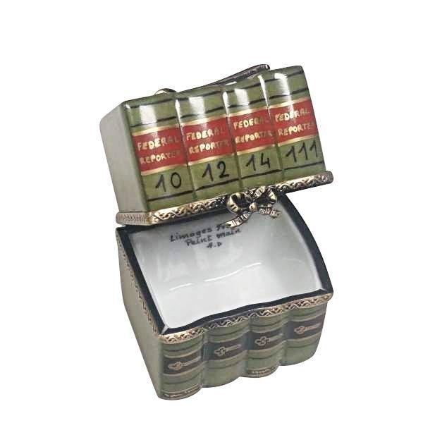 Law Books with Gavel Limoges Box, view 2