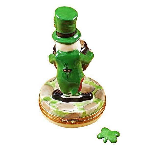 Fine art lovers will admire this Leprechaun Irish Limoges box