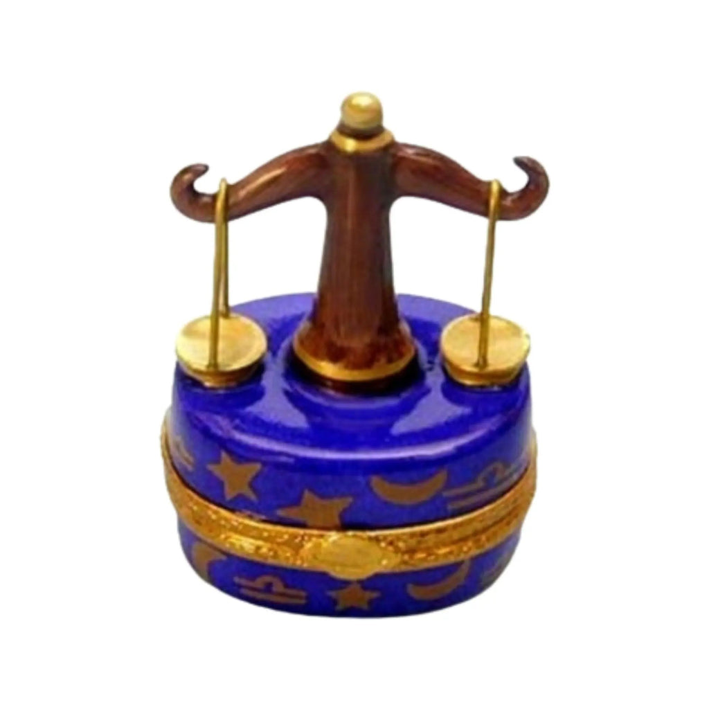 Genuine Libra Zodiac Limoges box painted by hand in France, from Limoges Boutique
