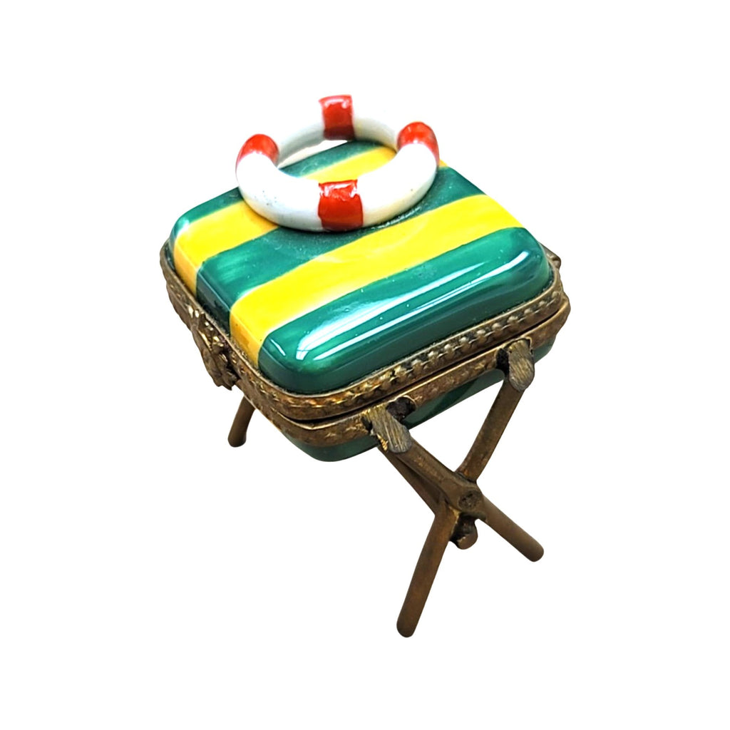 Seat Bench W Life Saver Limoges Box Figurine Limoges, view 2