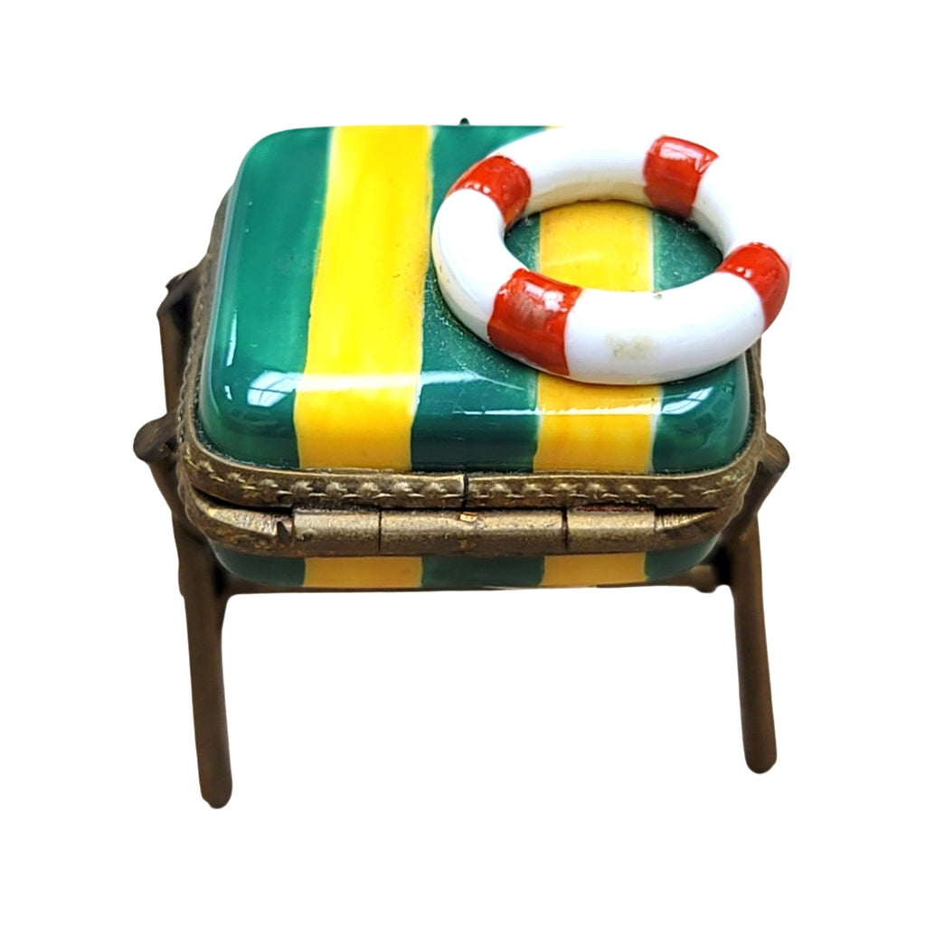 Seat Bench W Life Saver Limoges Box Figurine Limoges, view 3