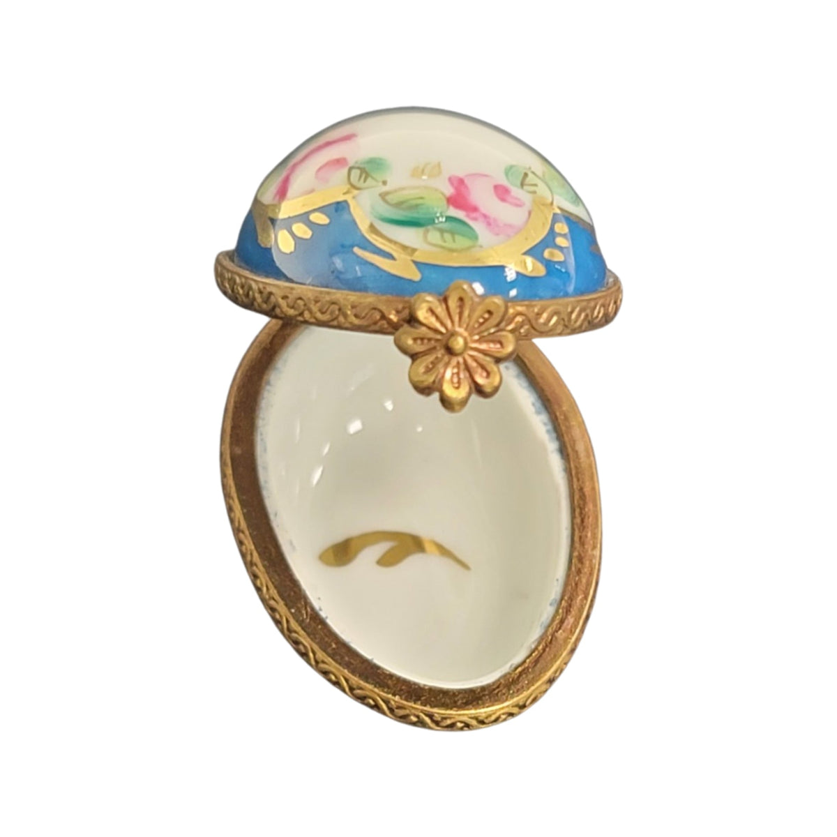 Light Blue Egg Limoges Porcelain Box, view 2