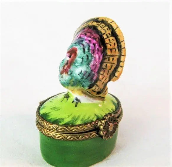 Limoges Boutique presents the Lil Turkey for Thanksgiving, a genuine Limoges box painted by hand in France